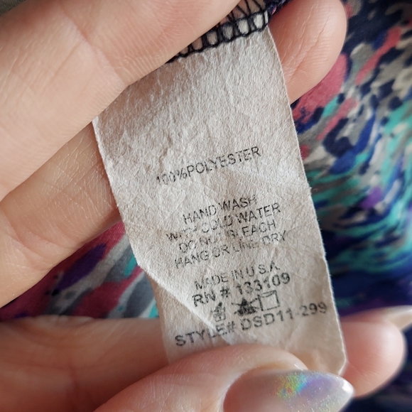 Abstract Sun Dress Open Back [street fifteen] M - Picture 7 of 7